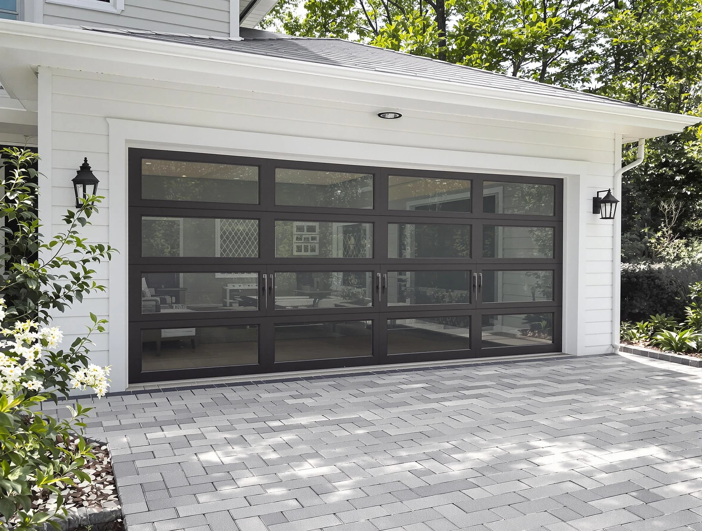 Saratoga Springs Garage Door Repair design specialist presenting custom garage door options to Saratoga Springs homeowner