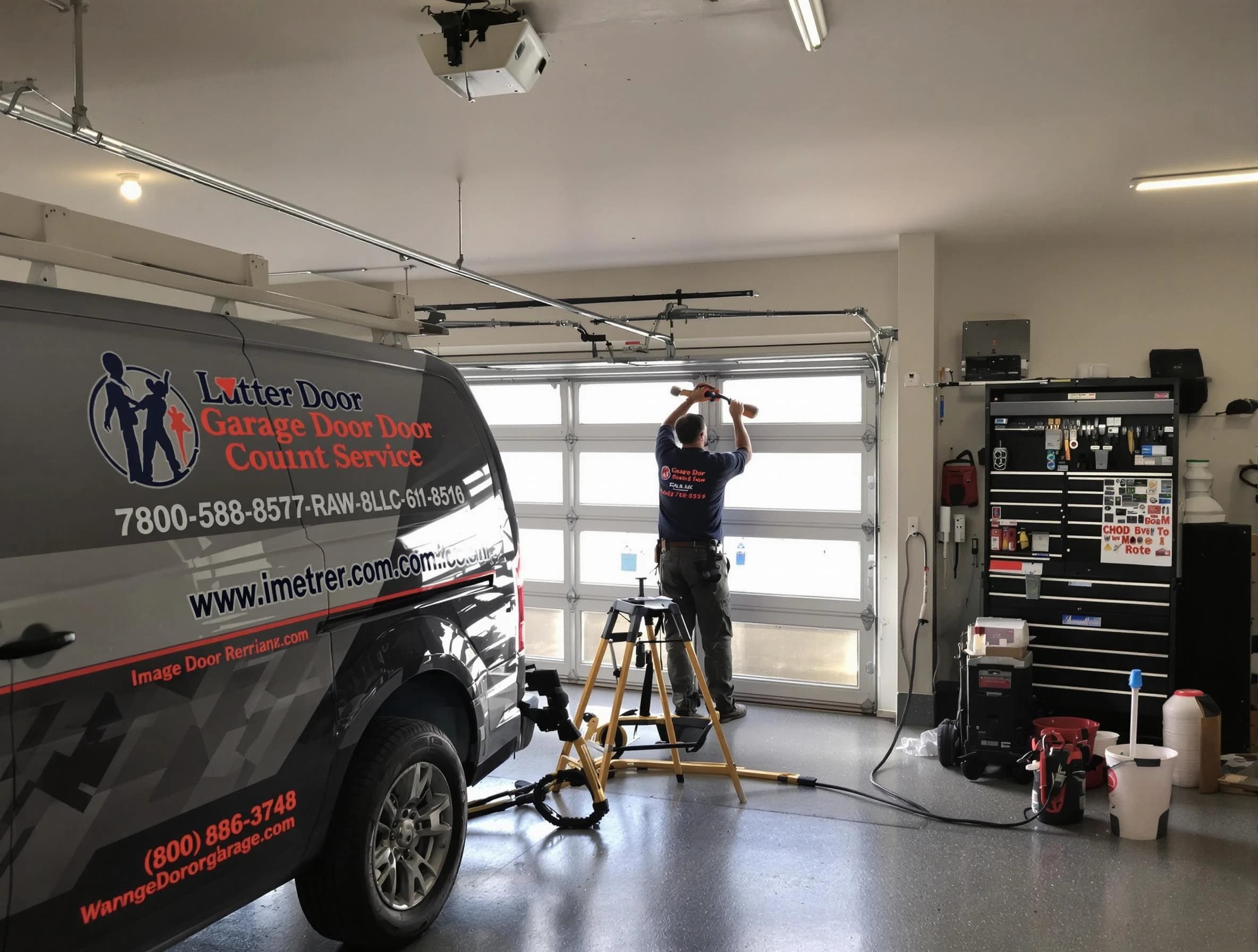Saratoga Springs Garage Door Repair rapid response team performing same-day repair in Saratoga Springs