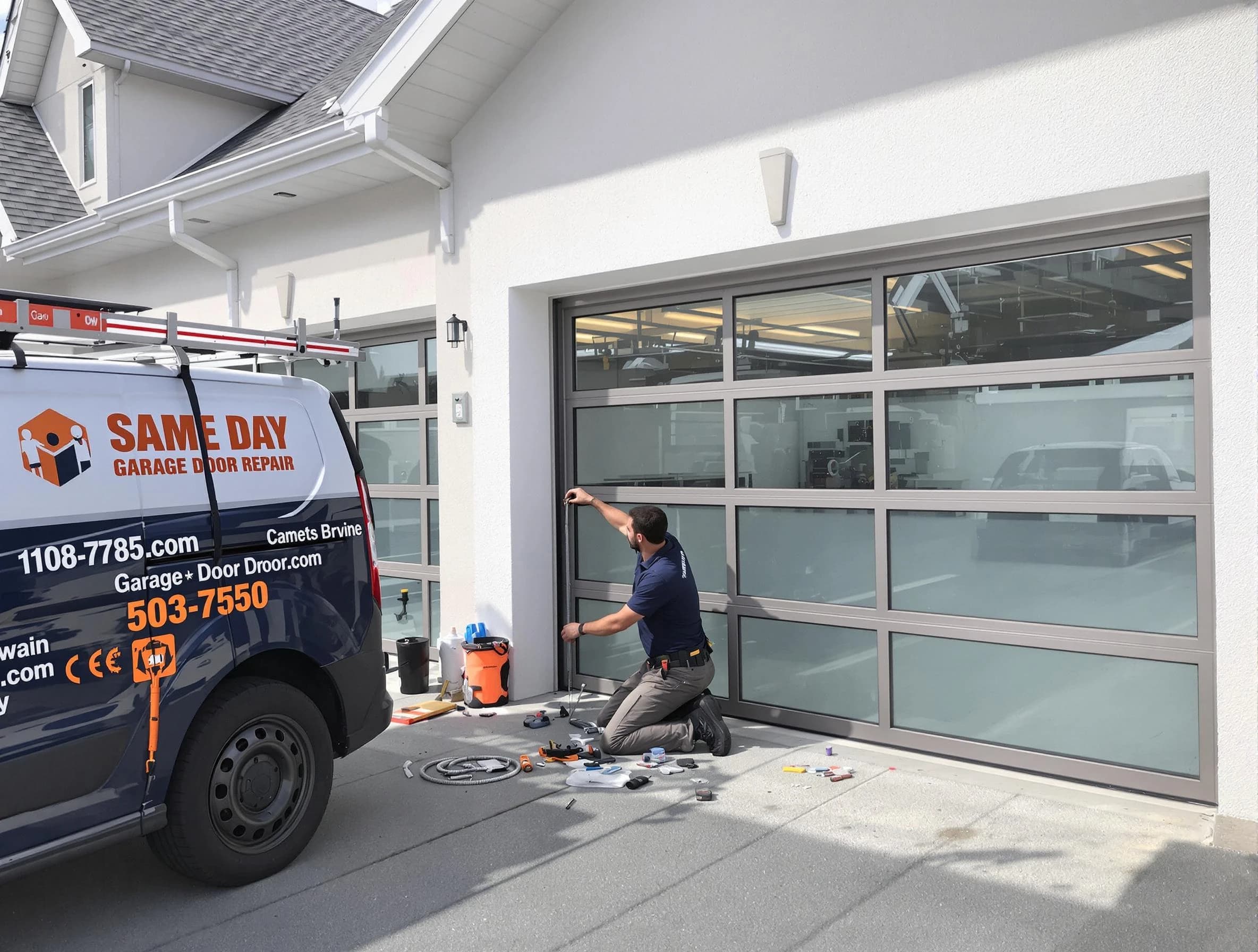 Same-day garage door repair service by Saratoga Springs Garage Door Repair in Saratoga Springs