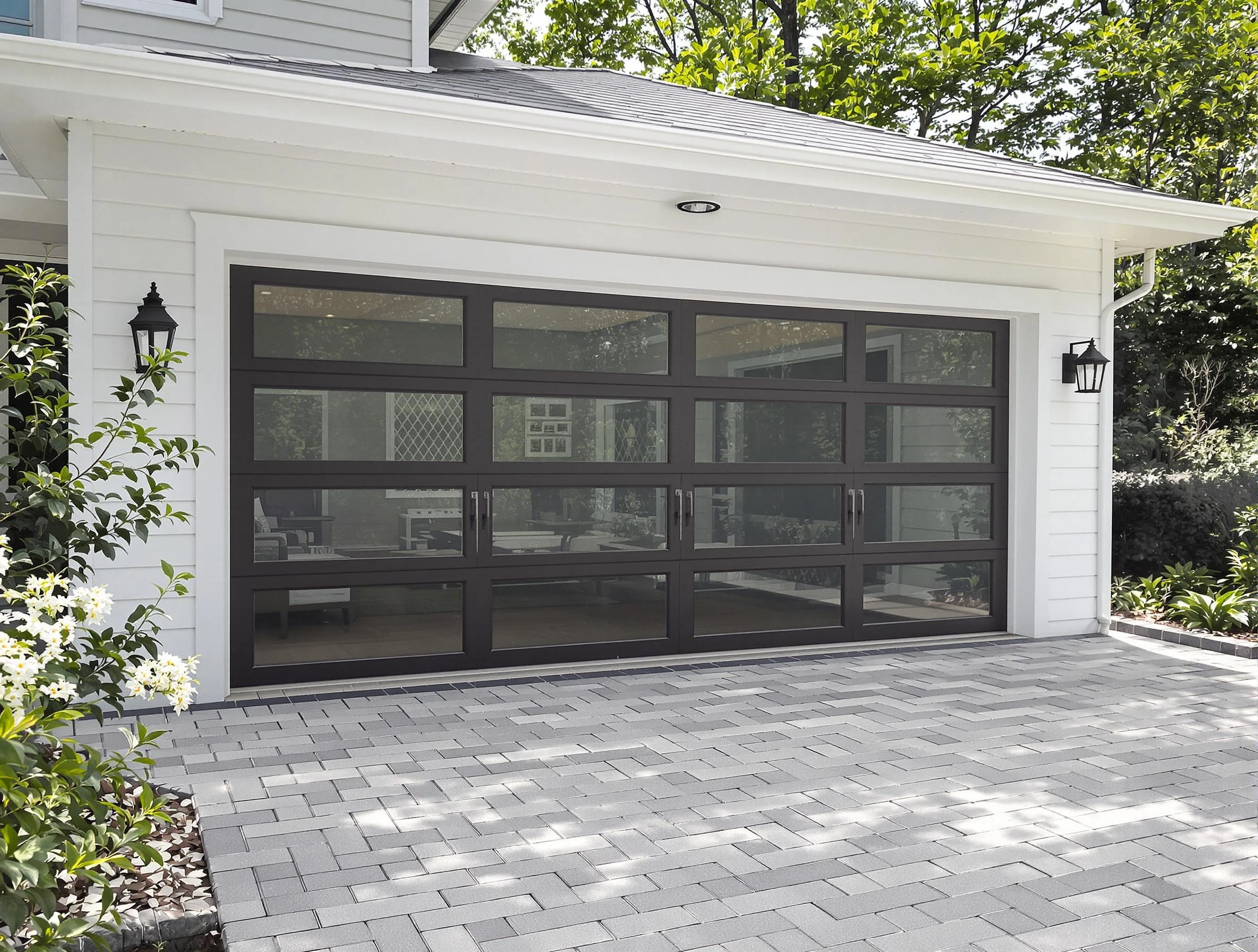 Saratoga Springs Garage Door Repair design specialist presenting custom garage door options to Saratoga Springs homeowner