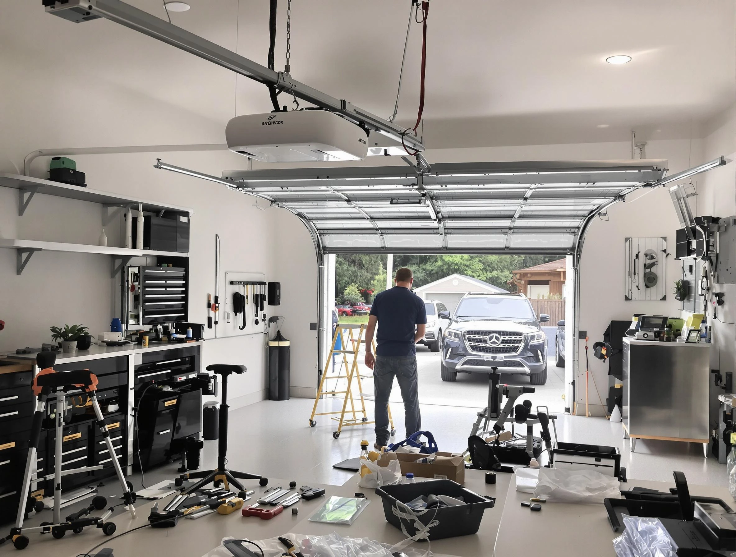 Garage door opener installation by Saratoga Springs Garage Door Repair in Saratoga Springs
