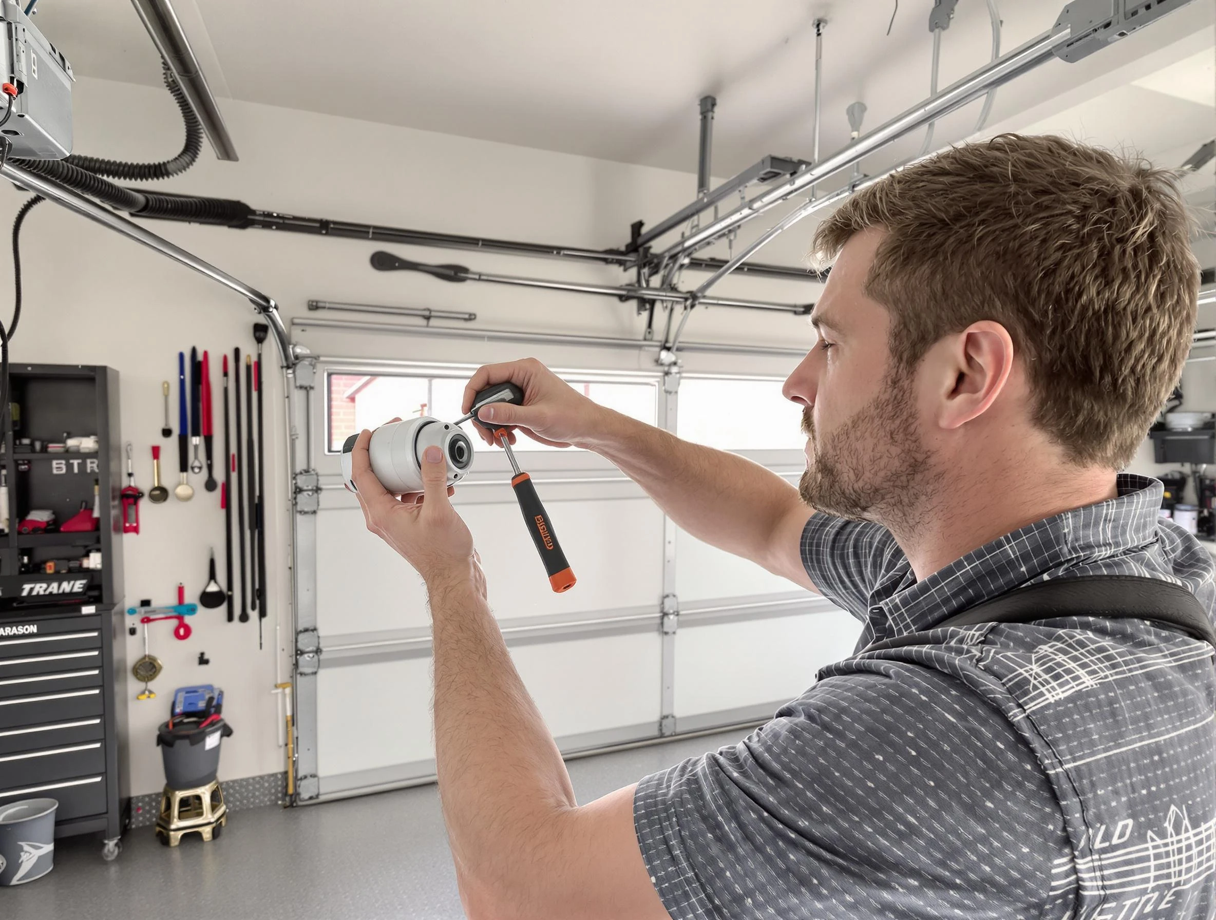 Garage door opener repair service by Saratoga Springs Garage Door Repair in Saratoga Springs