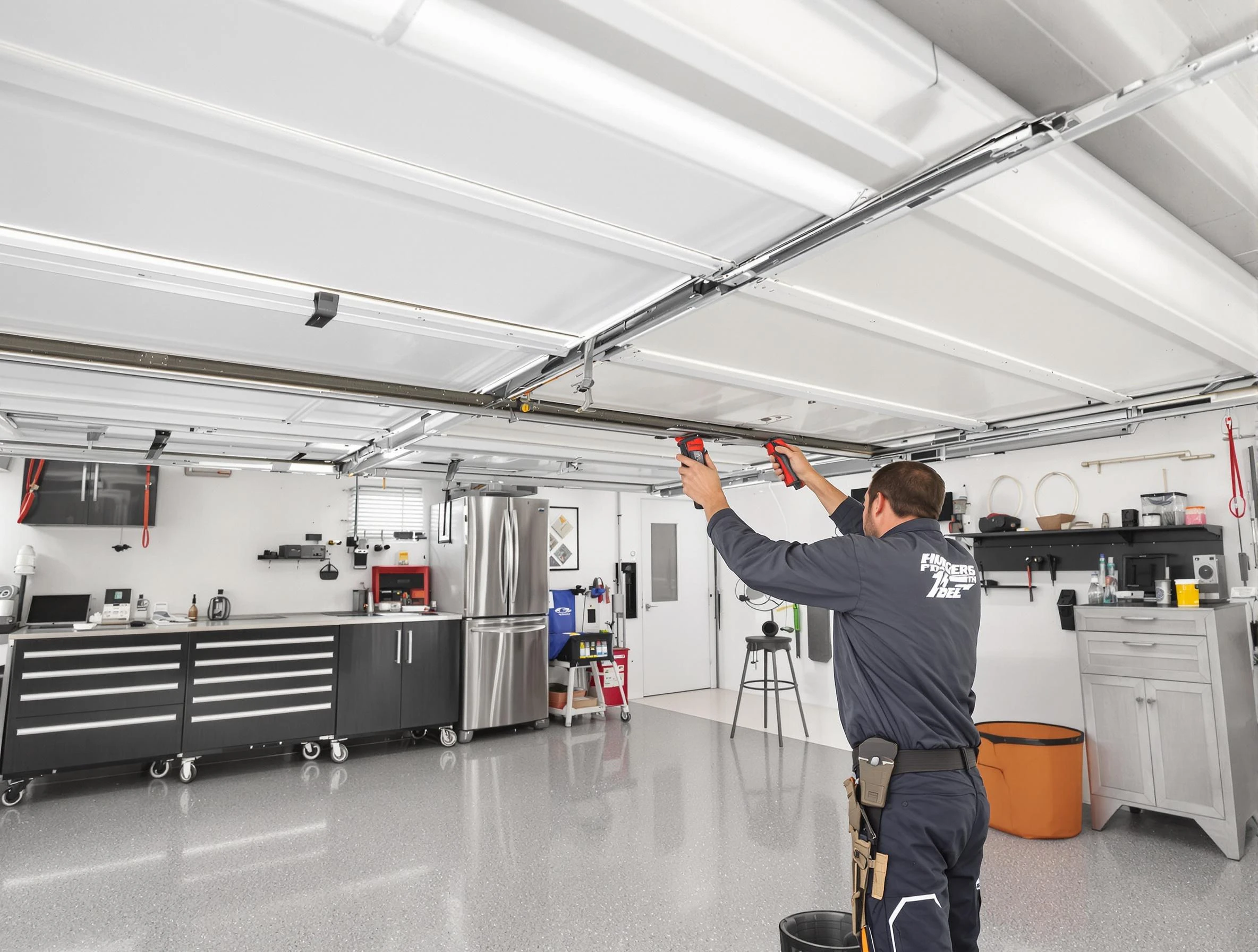 Overhead garage door repair service by Saratoga Springs Garage Door Repair in Saratoga Springs