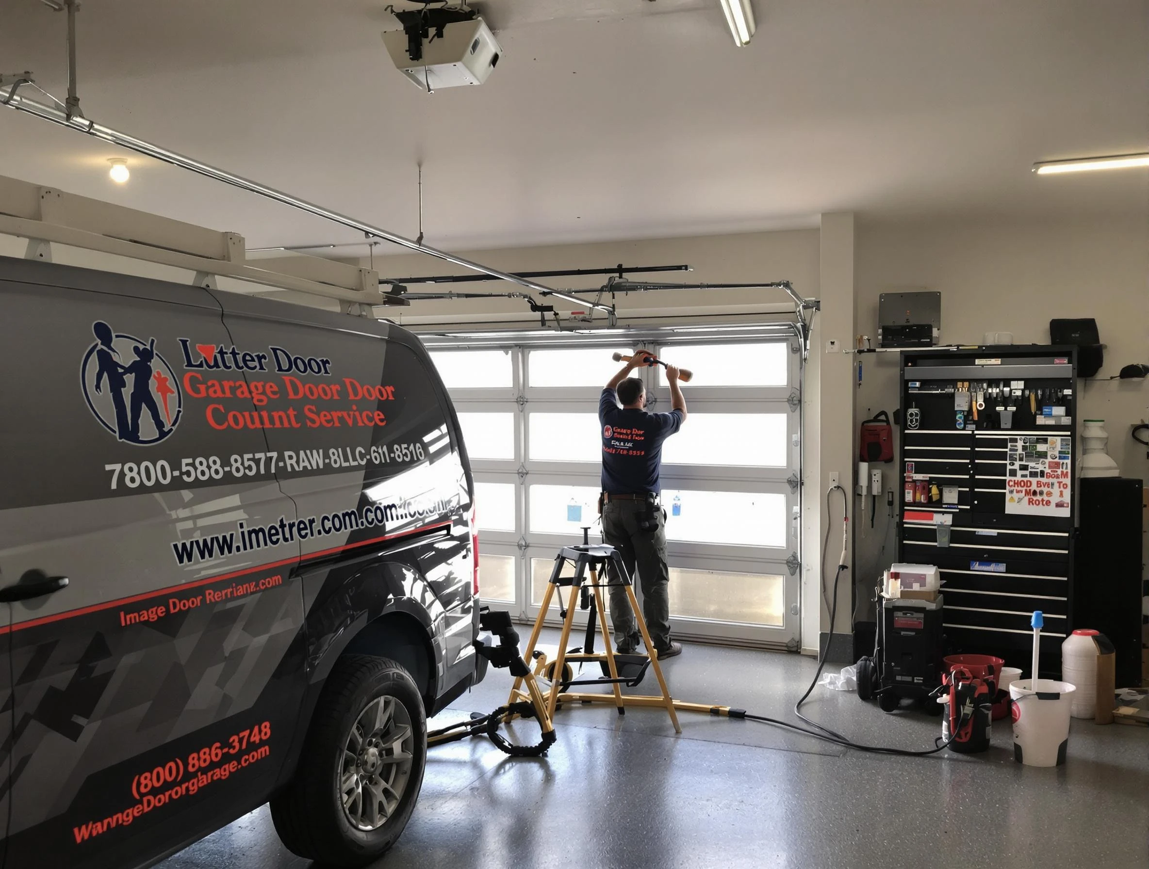 Saratoga Springs Garage Door Repair rapid response team performing same-day repair in Saratoga Springs