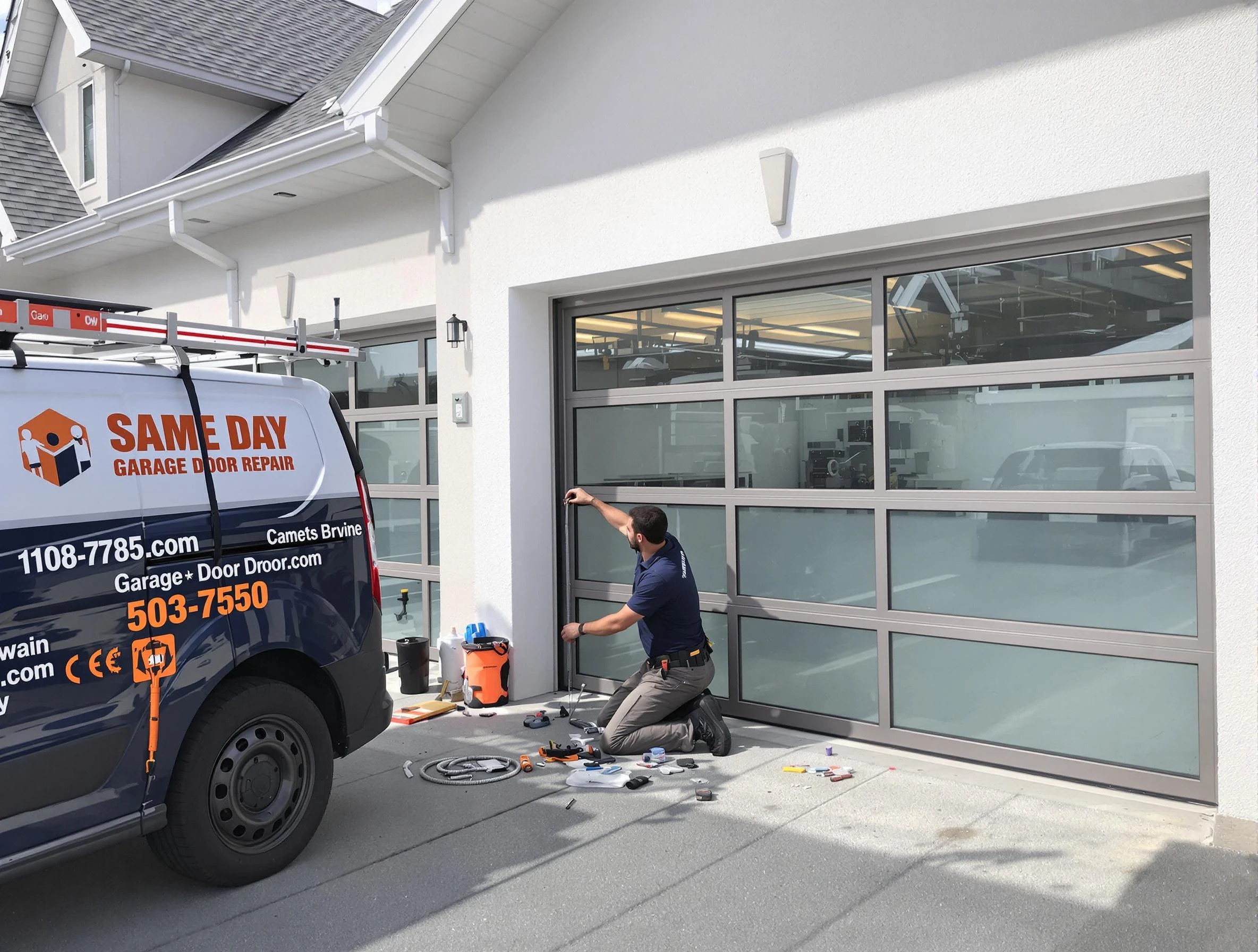 Same-day garage door repair service by Saratoga Springs Garage Door Repair in Saratoga Springs